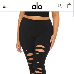 Alo Yoga Ripped Warrior Legging - M